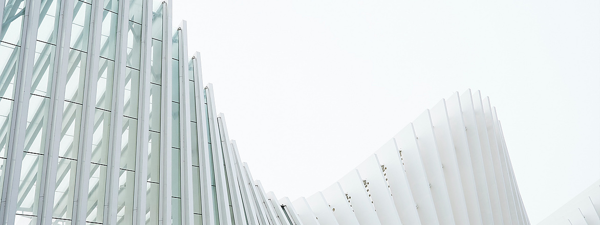 Abstract white architecture