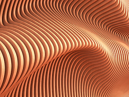 abstract orange lines