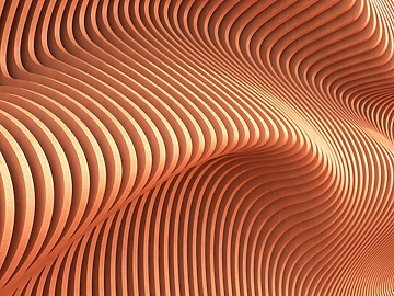 abstract orange lines