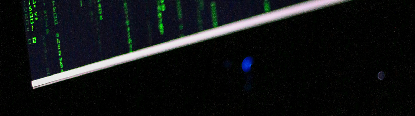 a computer screen with green text