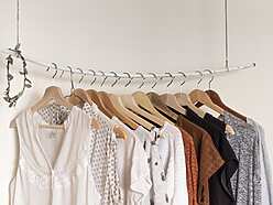 a group of clothes on swingers