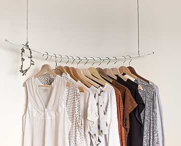 a group of clothes on swingers