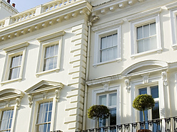 White buildings in London