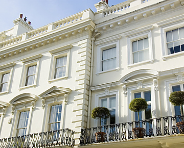 White buildings in London