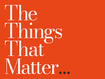 The Things that Matter