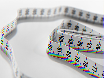 a close-up of a measuring tape