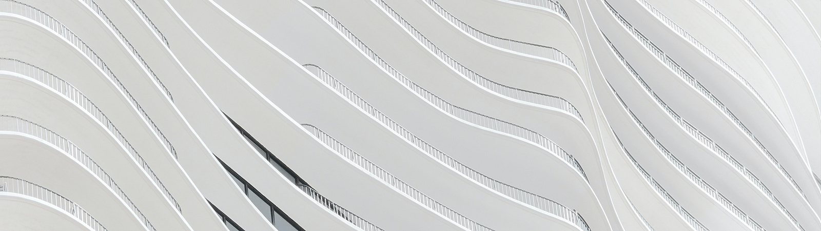 abstract white building