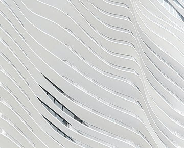 abstract white building