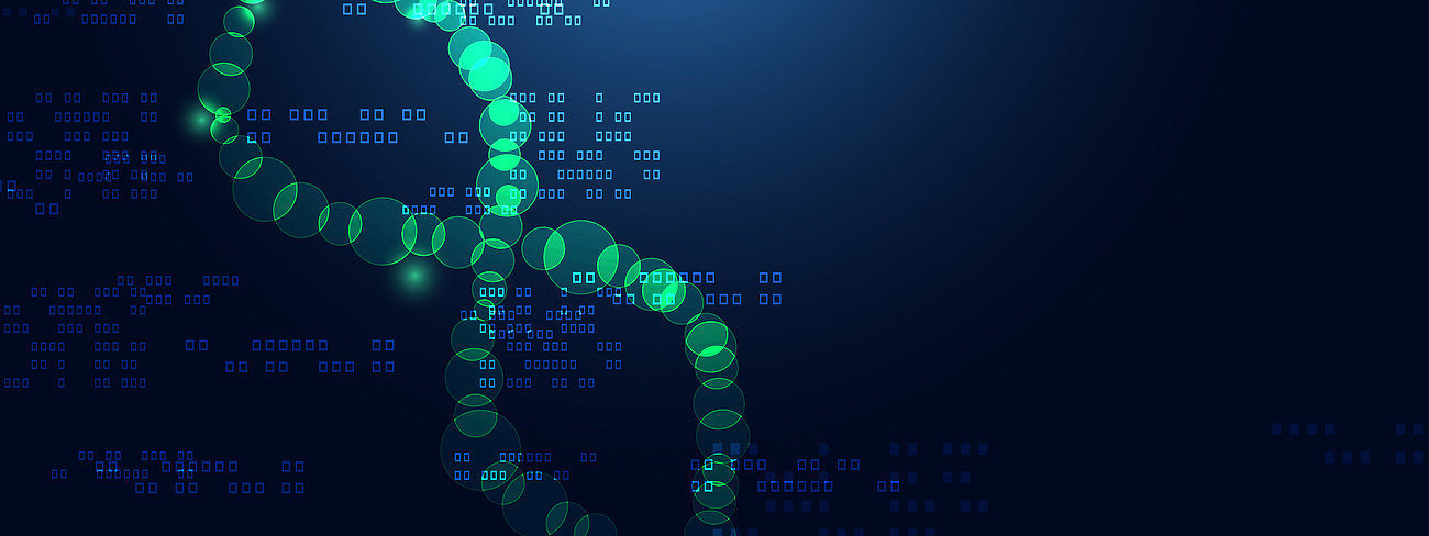 Abstract DNA chain