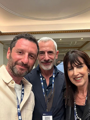 Susan Freeman with Julian de Metz (left) and Charlie Green