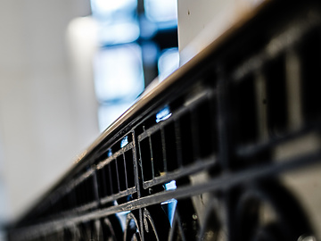 Interior railing black