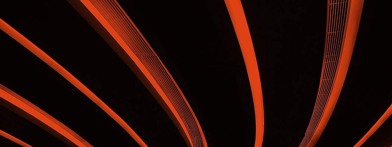 black and orange lines