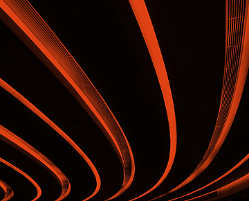 black and orange lines