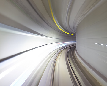 abstract tunnel silver and gold