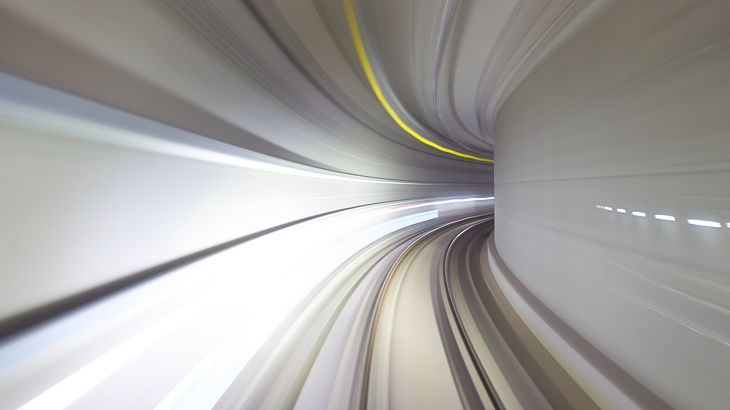 abstract tunnel silver and gold