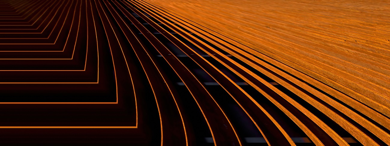 abstract orange lines