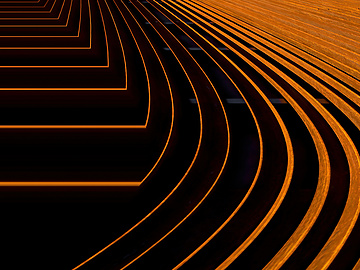 abstract orange lines