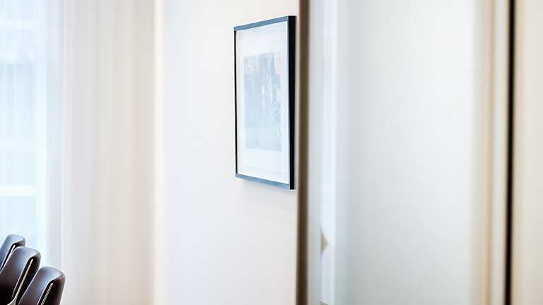 a picture on the wall