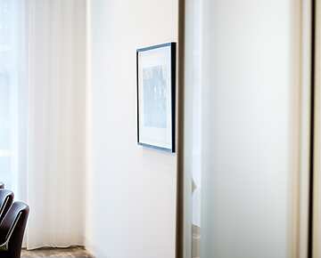 a picture on the wall