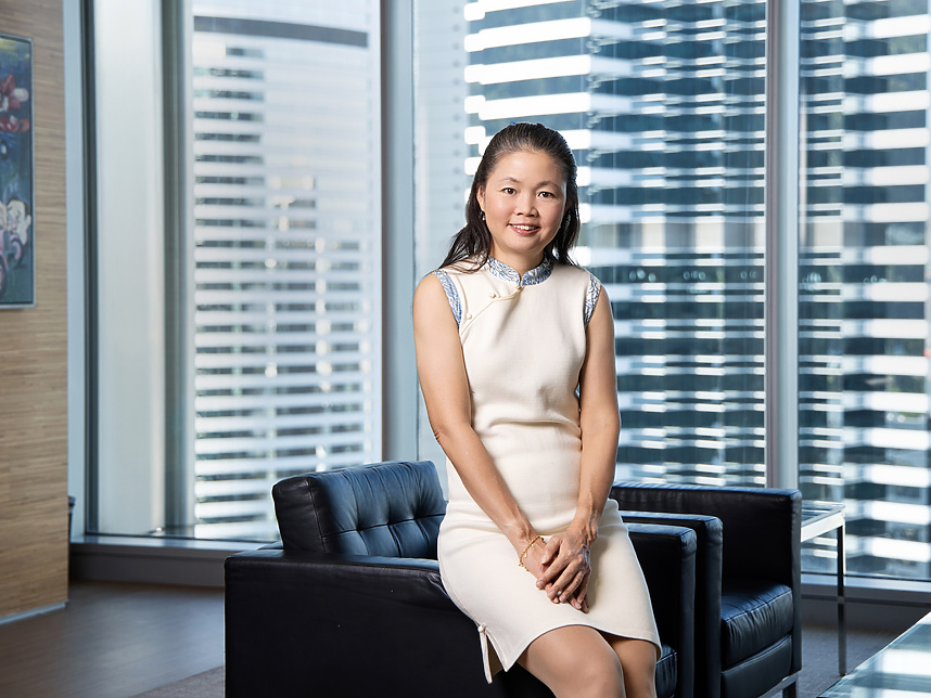 a person sitting on a couch