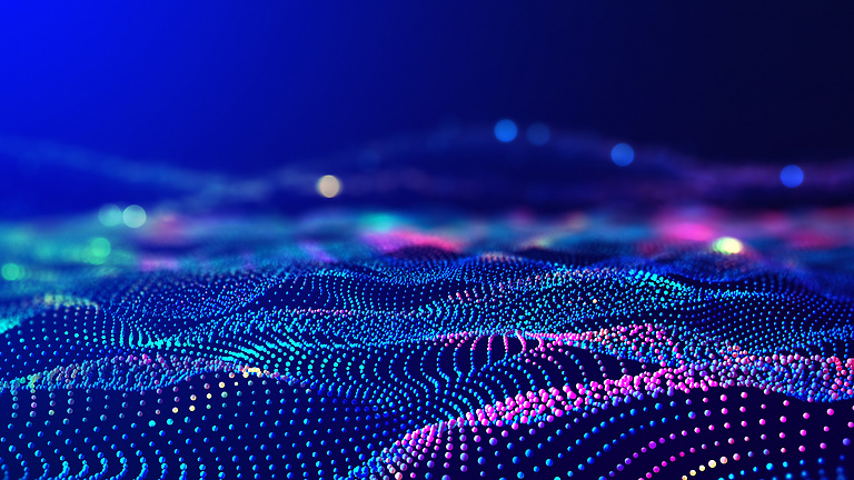 Abstract Technology Pink