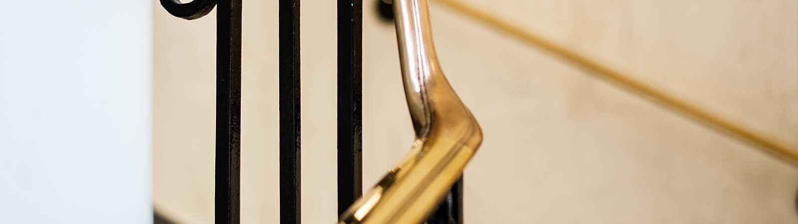 a close up of a staircase