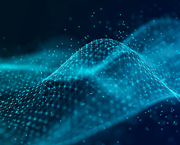 abstract technology waves