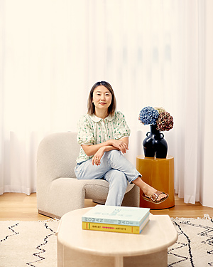 a person sitting in a chair