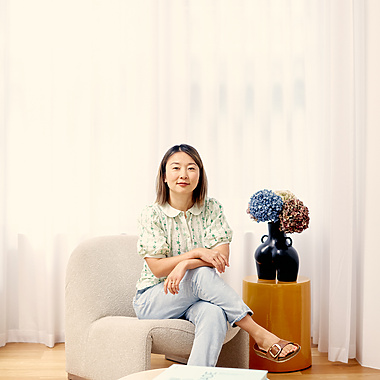 a person sitting in a chair