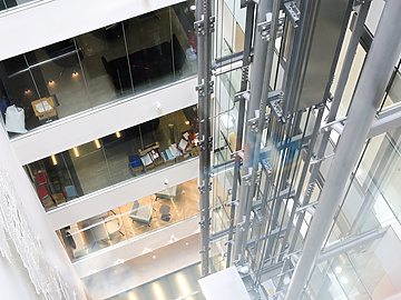 a view from the top of a building