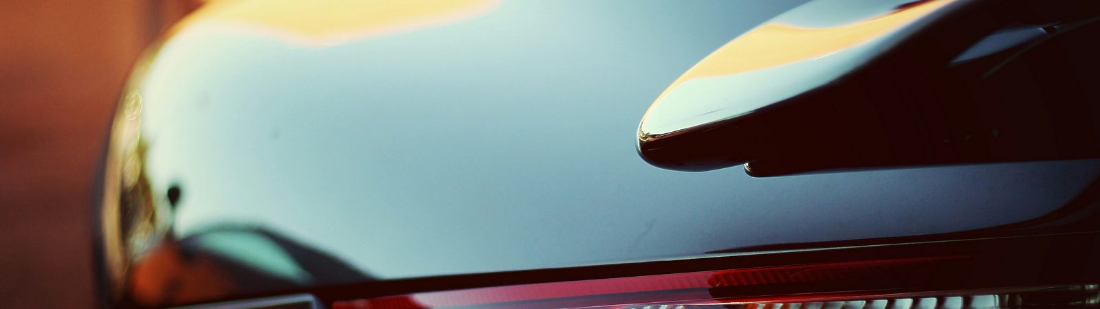 the tail light of a car