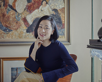 a person sitting in a chair