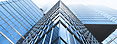Exterior of glass corporate building