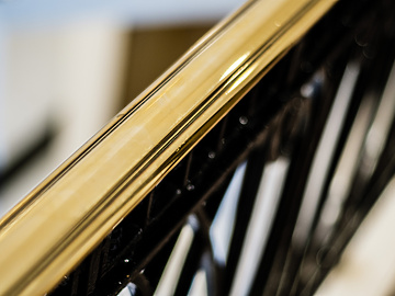 Gold bannister abstract