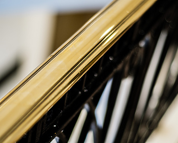 Gold bannister abstract