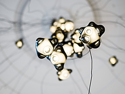 Lights in Africa House lobby