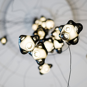 Lights in Africa House lobby