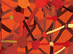 Abstract orange painting