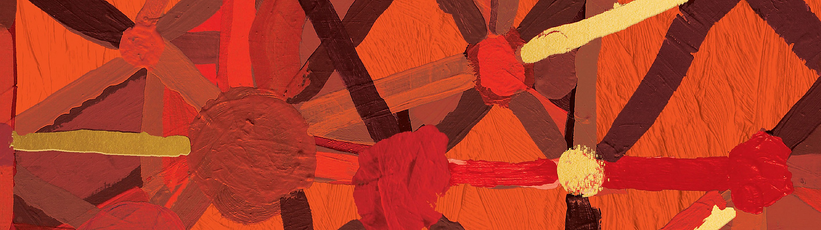 Abstract orange painting