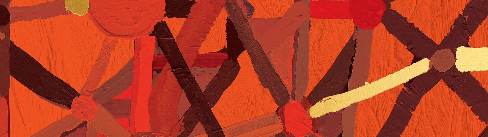 Abstract orange painting