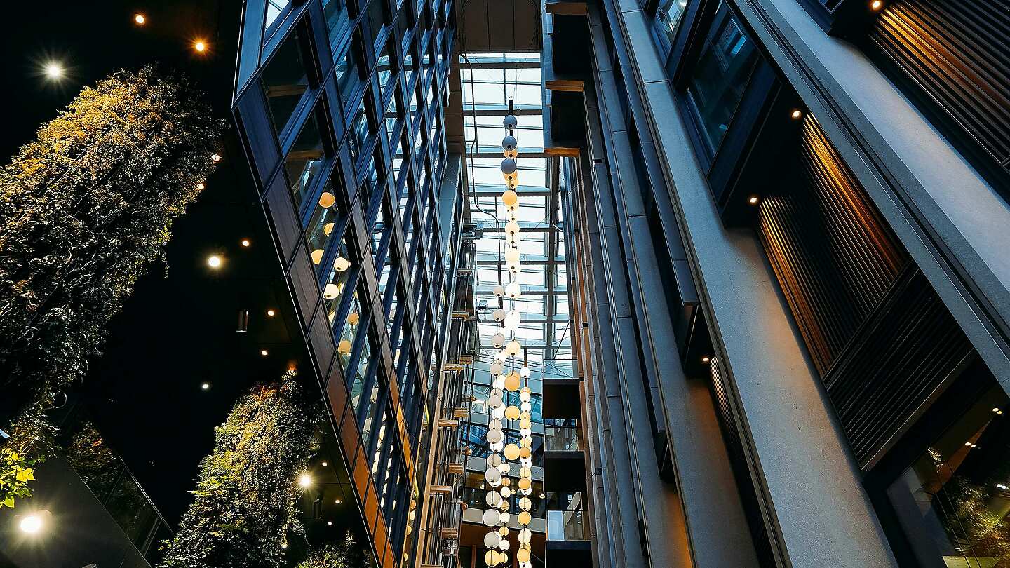 Architectural abstract of a modern building