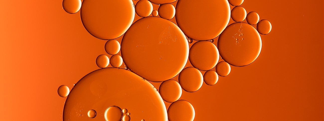 Beauty matters abstract orange