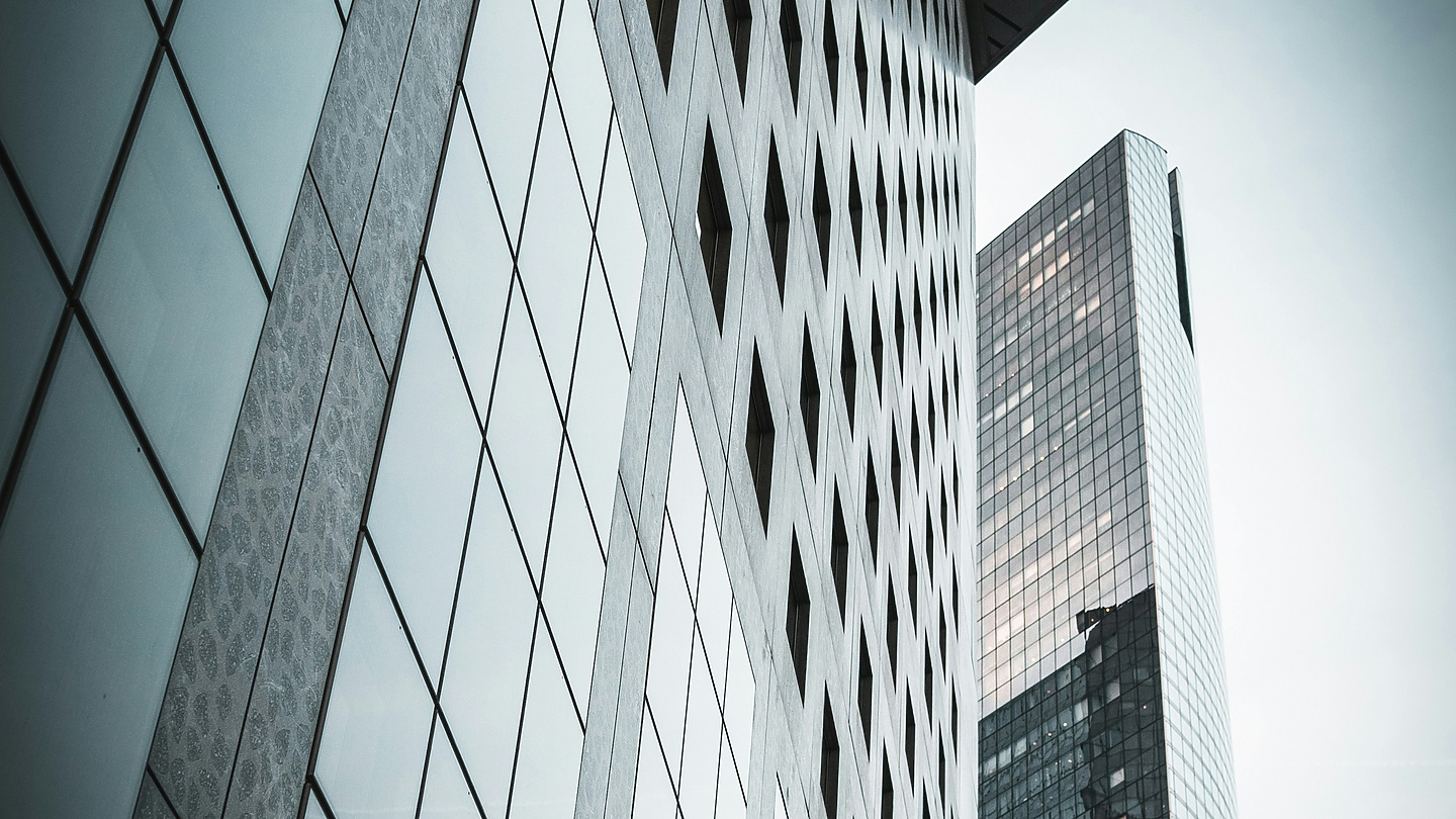 a low angle view of a building