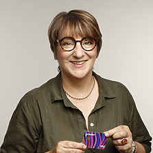 a person holding a card