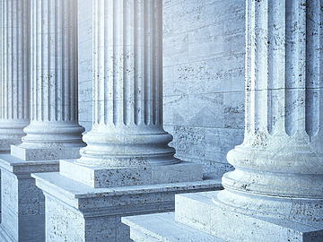 White Building Pillars