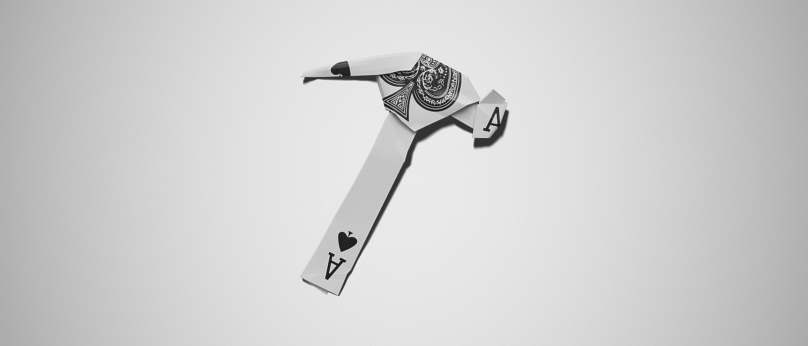 A card within a card in the shape of a bird