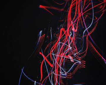 abstract red lights