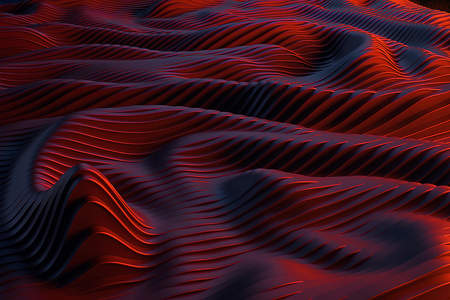 red waves