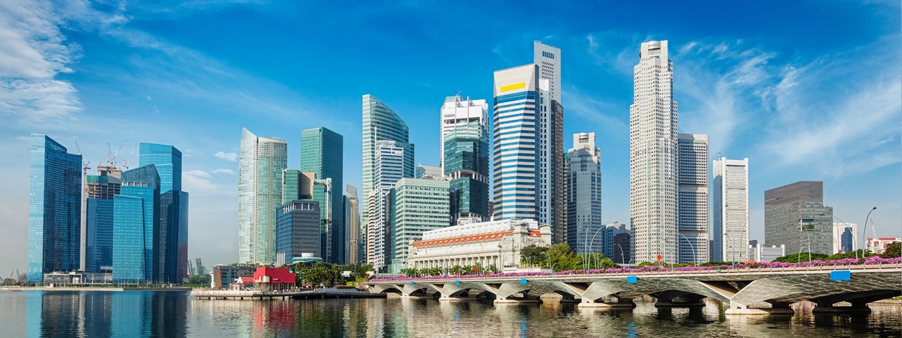 Singapore city view skyline