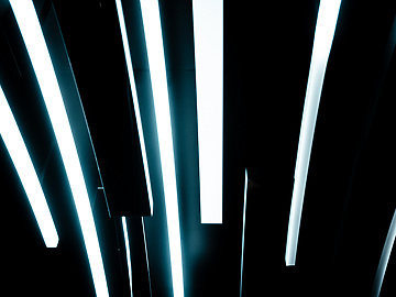 white lights on dark background